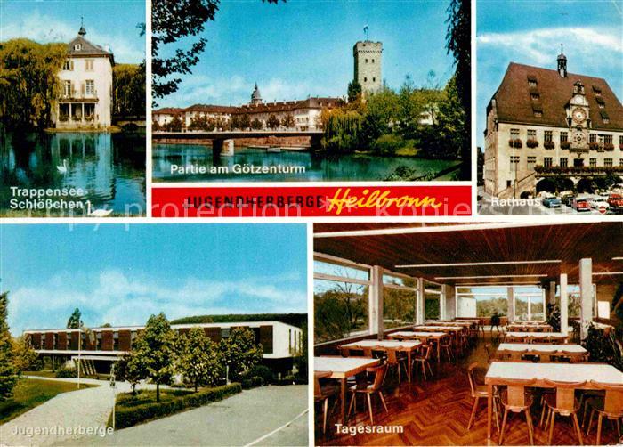 Heilbronn Neckar Goetzenturm Trappensee-Schloesschen Rathaus