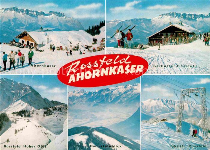 Rossfeldhuette Ahornkaser Skihuette Lift Hoher-Goell Dachstein