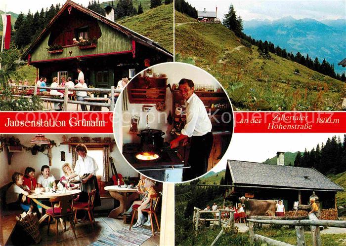 Hippach Jausenstation Gruenalm Zillertaler Hoehenstrasse