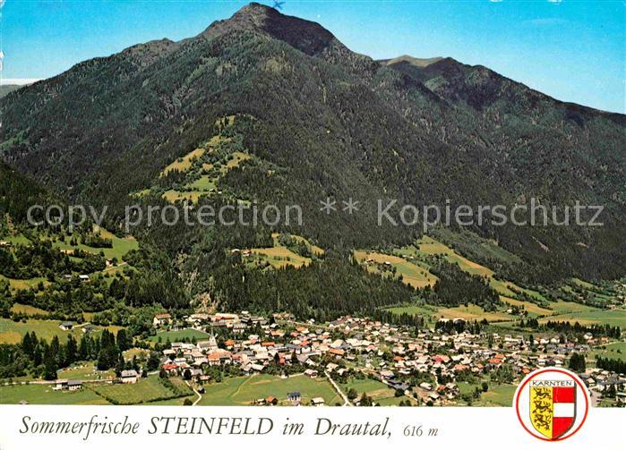 Steinfeld Kaernten Fliegeraufnahme im Drautal mit Stagor