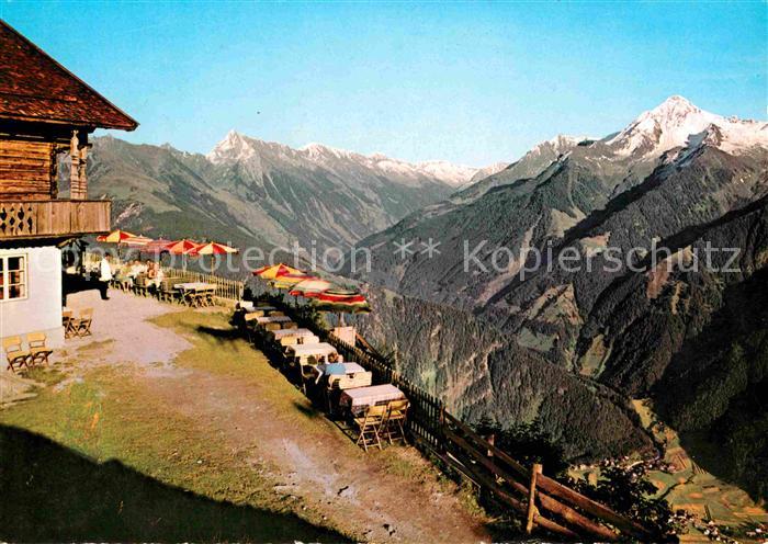 Gschoesswandhuette Zillertal Penkenbahn-Bergstation Mayrhofen Ahornspitze