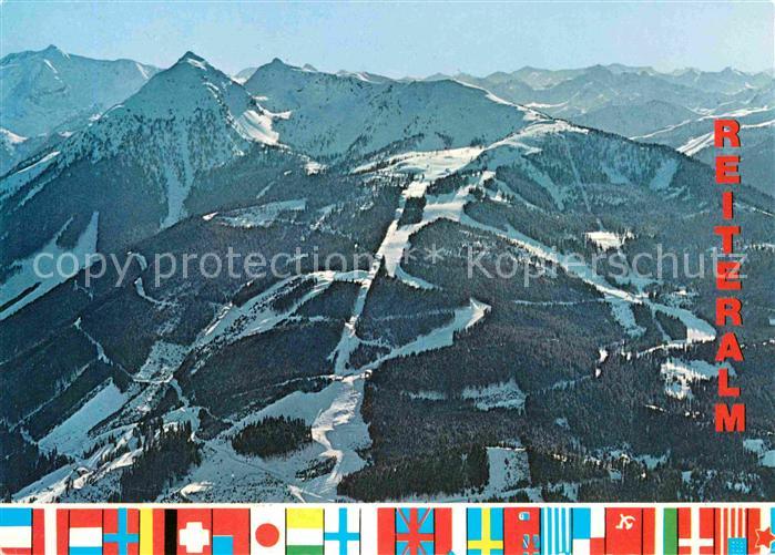 Pichl Schladming Fliegeraufnahme Reiteralm Skigebiet