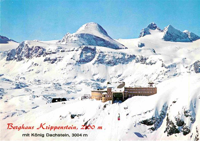 Oesterreich Berghaus Krippenstein mit Koenig Dachstein