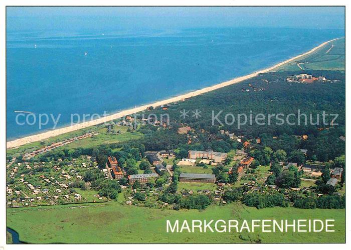 Markgrafenheide Rostock Fliegeraufnahme mit Strand
