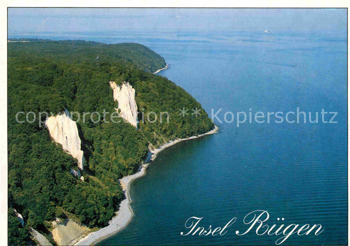 Insel Ruegen Fliegeraufnahme mit Koenigsstuhl