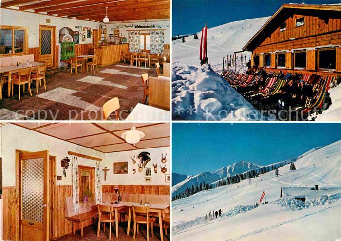 Saalbach-Hinterglemm Jausenstation Limberghochalm Skigebiet