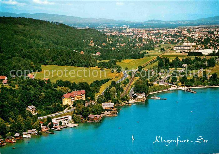 Klagenfurt Woerthersee Fliegeraufnahme Hotel Woerthersee
