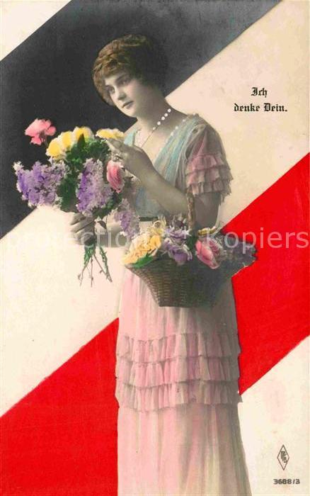 Schwarz Weiss Rot Ich denke Dein Frau Bluemn Foto-PFB-Nr. 3688/3