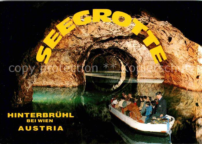 Hoehlen Caves Grottes Seegrotte Hinterbrühl Mödling Motorboot