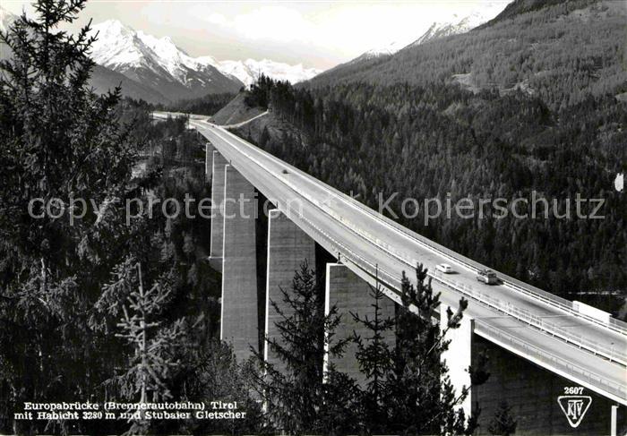 Bruecken Bridges Ponts Europabrücke Brennerautobahn Tirol Habi