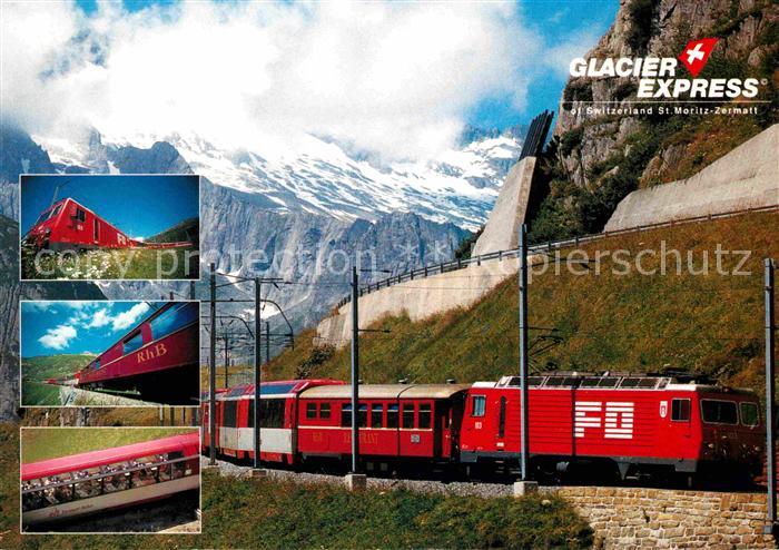 Eisenbahn Glacier-Express Oberalp-Pass
