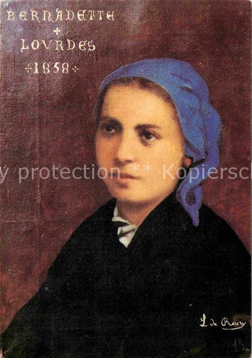 Christentum Bernadette Lourdes Kuenstler Roure