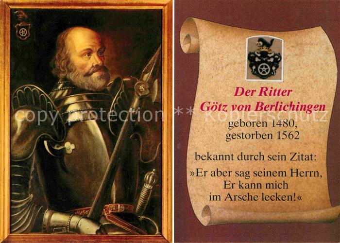 Rittertum Mittelalter Ritter Goetz von Berlichingen