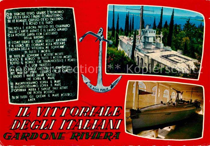Gardone Garda Il Vittorale degli Italiani R. Nave Puglia