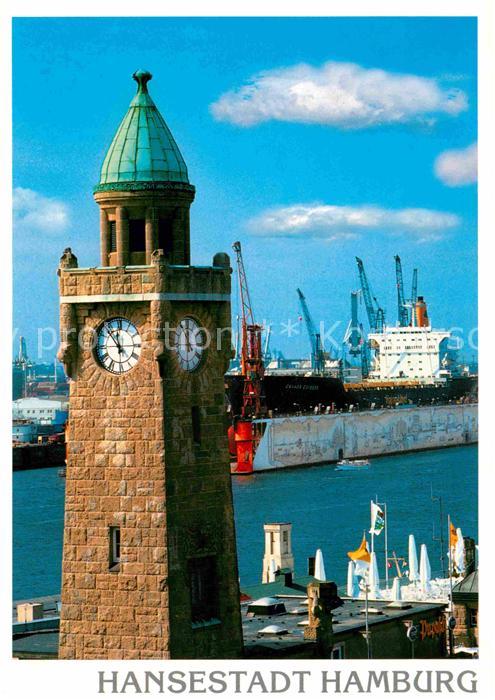 HAMBURG  CITY Landungsbruecken Blick zum Hafen