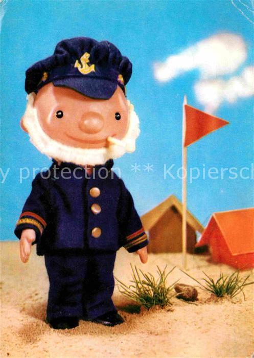 Puppe Doll Poupee Kinderspielzeug Kapitaen Seefahrt