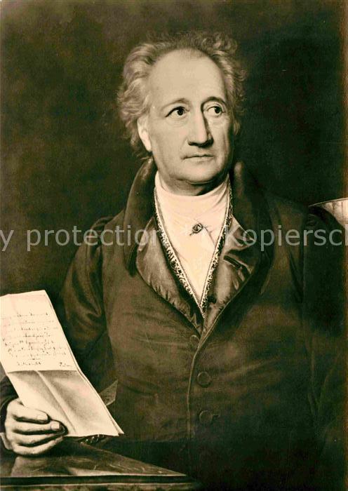 Goethe Johann Wolfgang von Weimar Goethe Nationalmuseum Gemaelde von Josef Stiel