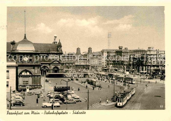 Strassenbahn Bahnhofsplatz Suedseite Frankfurt am Main