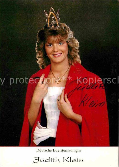 Schmuck Deutsche Edelsteinkoenigin Judith Klein Autogramm