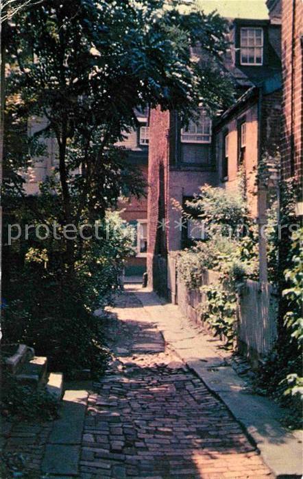 Philadelphia Pennsylvania Historic Elfreths Alley Blandens Court still paved