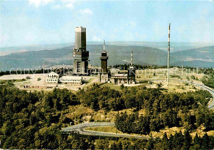 Grosser Feldberg Taunus Fernmelde TV und UKW Sender Fliegeraufnahme
