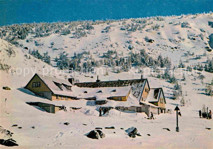 Karkonosze The lodge Samotnia situated by the Little Pond