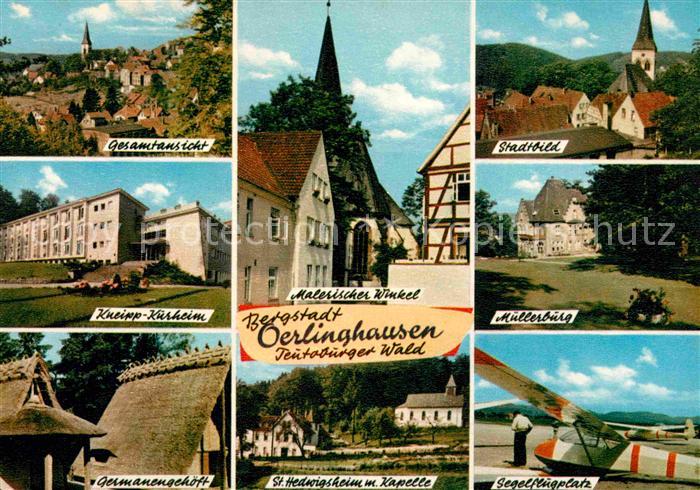 Oerlinghausen Gesamt Malerischer Winkel Stadtbild Kneipp Kurheim Muellerburg Ger