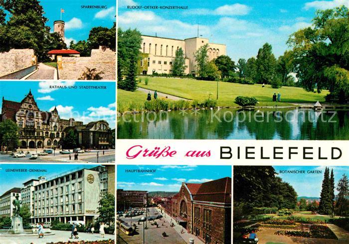 BIELEFELD  CITY Sparrenburg Rudolf Oetker Konzerthalle Rathaus Stadttheater Lein