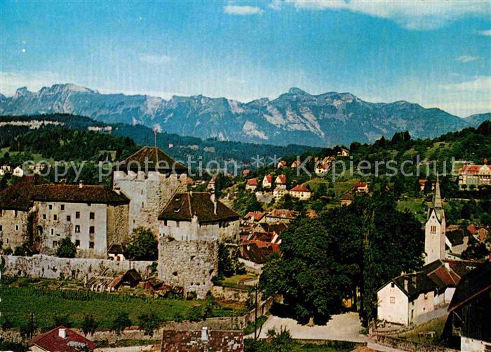 Feldkirch Vorarlberg Schattenburg mit Hohem Kasten