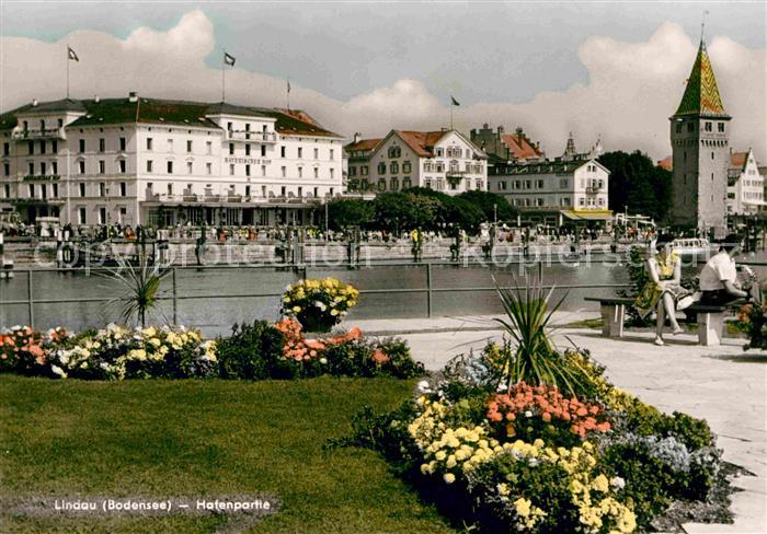 Lindau Bodensee Hafenpartie Hotel Bayrischer Hof