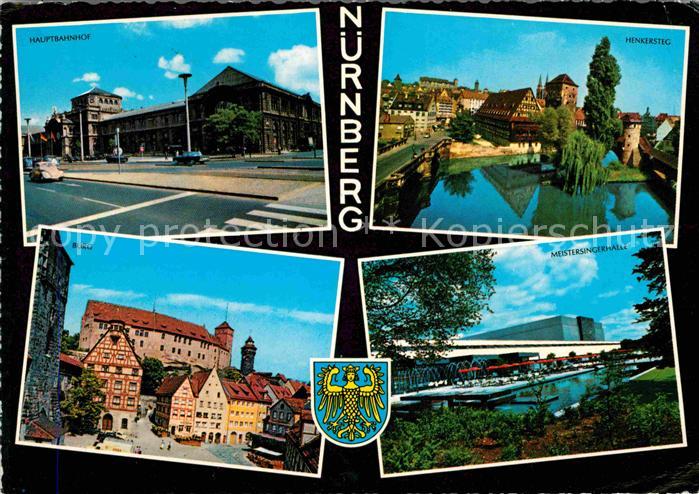 NueRNBERG  CITY Hauptbahnhof Henkersteg Burg Meistersingerhalle