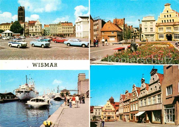 Wismar Mecklenburg Markt Kraemerstrasse Hafenpartie