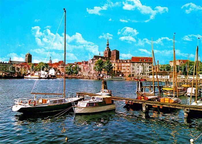Stralsund Mecklenburg Vorpommern Hafenpartie