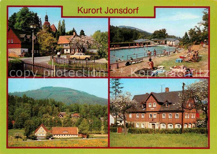 Jonsdorf Teilansicht Gebirgsbad Jugendherberge Hilde Coppi Buchberg Pension Imme