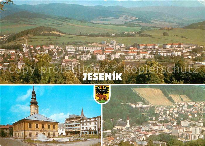 Jesenik Nova vystavba Radnice Pohled na stred mesta