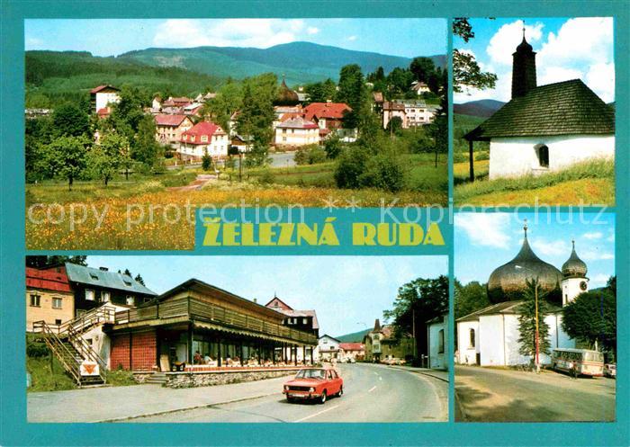 Zelezna Ruda Markt Eisenstein Klatovy Pohled na mesto Kaplicka s umricimi prvky