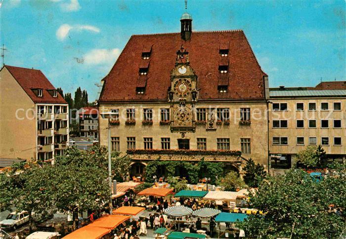 Heilbronn Neckar Rathaus Markt
