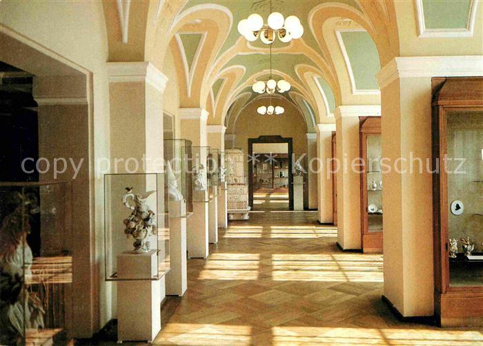 Meissen Elbe Sachsen Schauhalle der Porzellanmanufaktur Meissen Teilansicht
