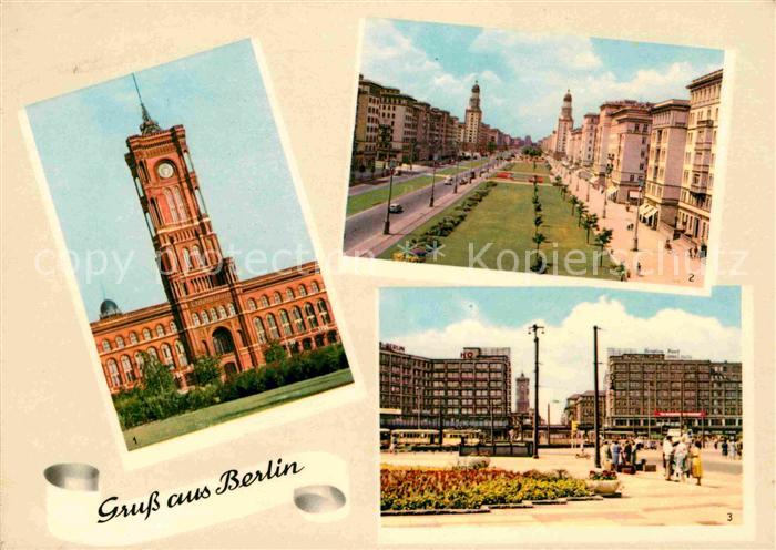 BERLIN  CITY Rathaus Frankfurter Tor Alexanderplatz