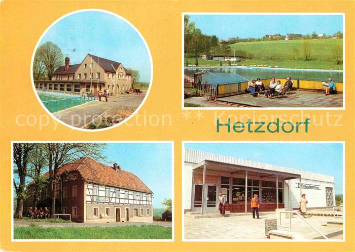 Hetzdorf Bockelwitz Betriebsferienheim Narva Freibad Sumpfmuehle HOG Waldblick H
