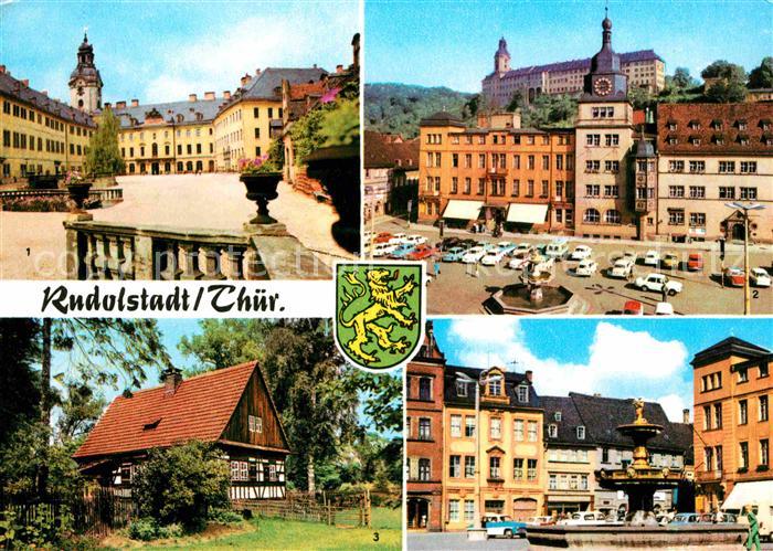 Rudolstadt Schloss Heidecksburg Marktplatz Volkskundemuseum Thueringer Bauerhaeu