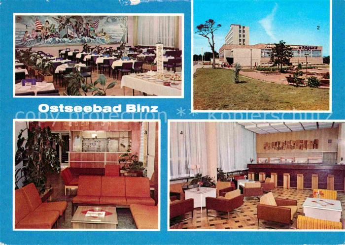 Binz Ruegen FDGB Restaurant Ruegen Kl Speisesaal Bar FDGB Erholungsheim Arkona R