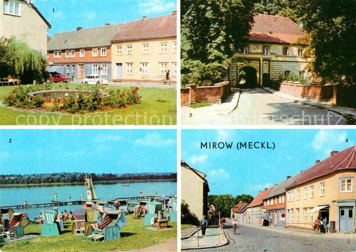 Mirow Johannes Becher Platz Torhaus Freibad Thaelmann Str