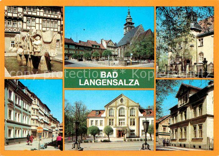 Bad Langensalza Springbrunnen Platz der DSF Wilh Pieck Heim Bonifaciusgasse Kult