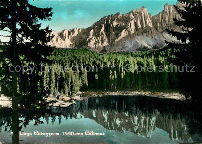 Karersee Suedtirol Mit Latemar