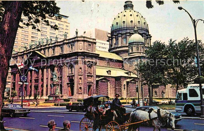 Montreal Quebec Mary Queen of the World St James Cathedral Pferdedroschke