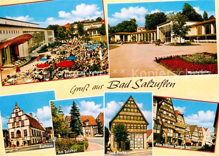 Bad Salzuflen Konzerthalle Kurhaus Wandelhalle Alte Haeuser Langestrasse Fachwer