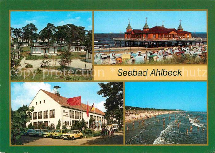 Ahlbeck Ostseebad Urlauberdorf Seebruecke Technisches Denkmal FDGB Erholungsheim