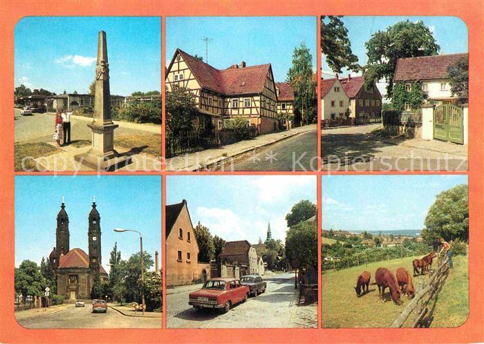 DRESDEN Elbe Postmeilensaeule Motel Dresden Mockritz Alt Gostritz Strehlen Kirch