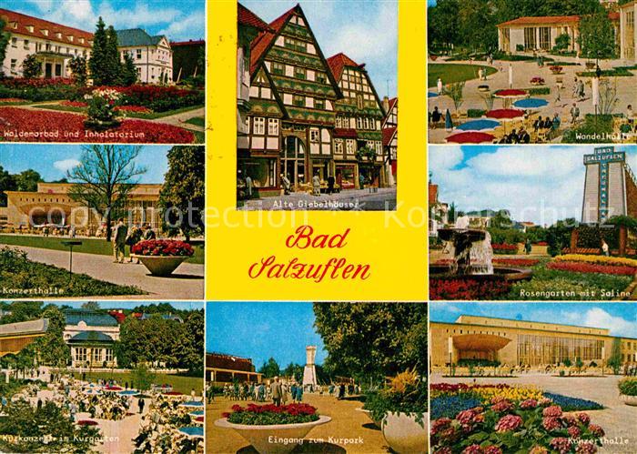 Bad Salzuflen Bad Inhalatorium Giebelhaeuser Wandelhalle Rosengarten Saline Konz